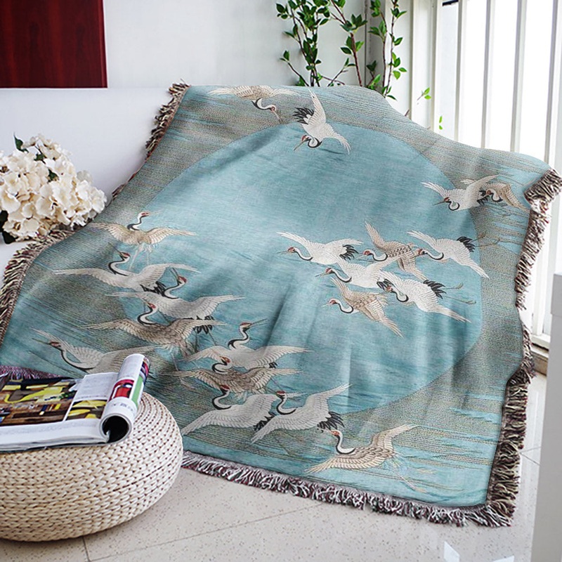 Crane Bird HM1910053S Throw Blankets For Sofa