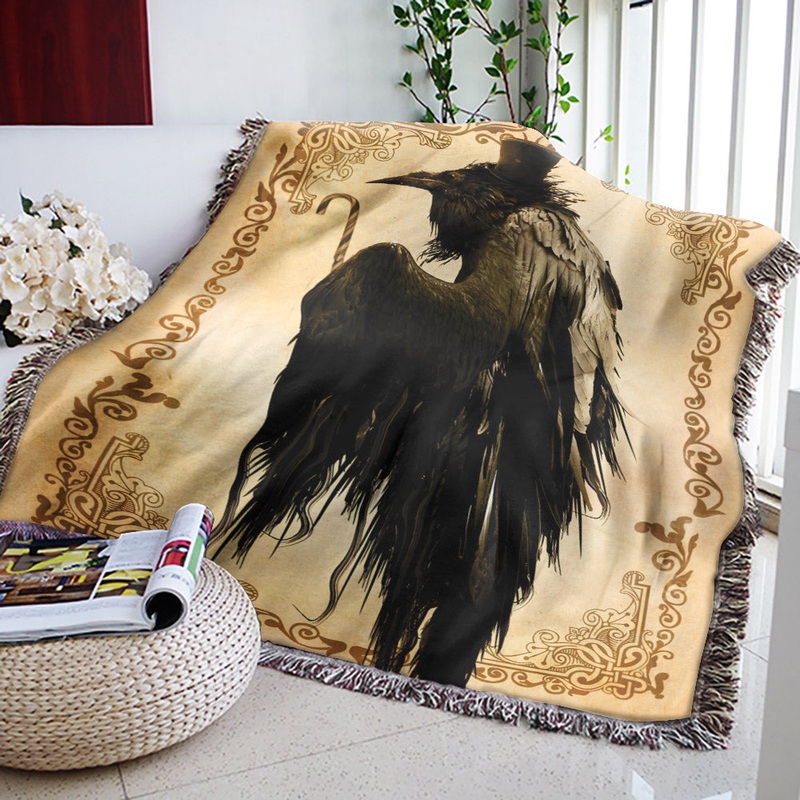 Crow AA1410072S Throw Blankets For Sofa