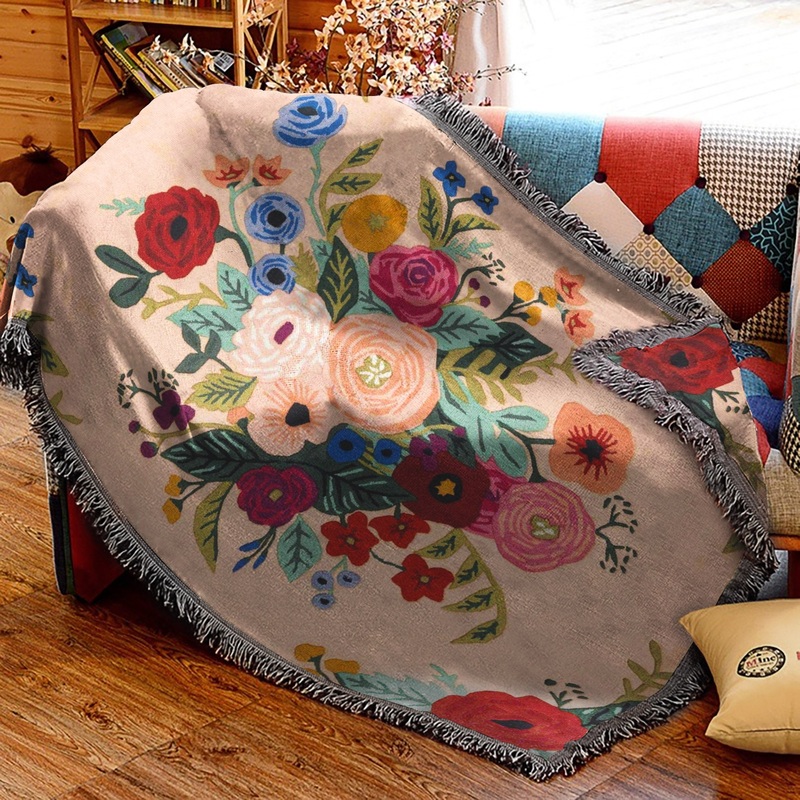 Flower HM2609079S Throw Blankets For Sofa