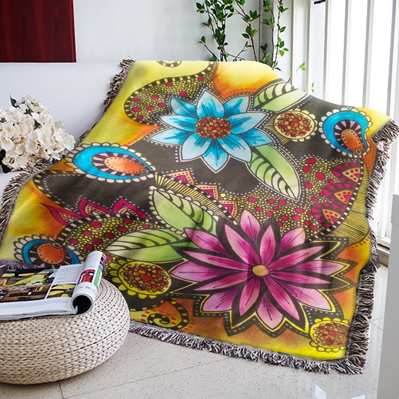 Flowers TN1210058S Throw Blankets For Sofa