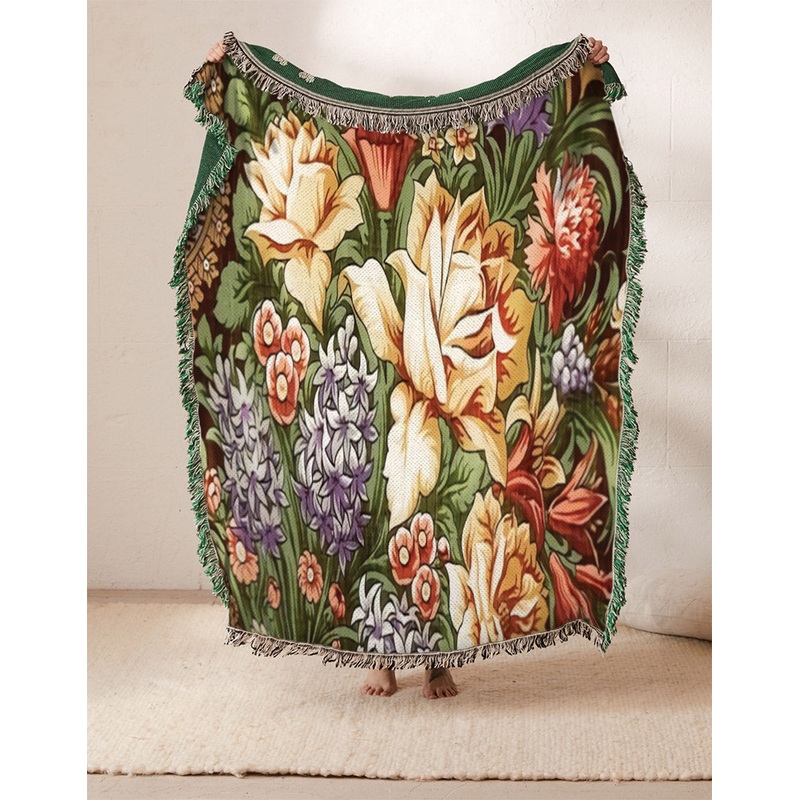 Flowers VD1610175S Throw Blankets For Sofa