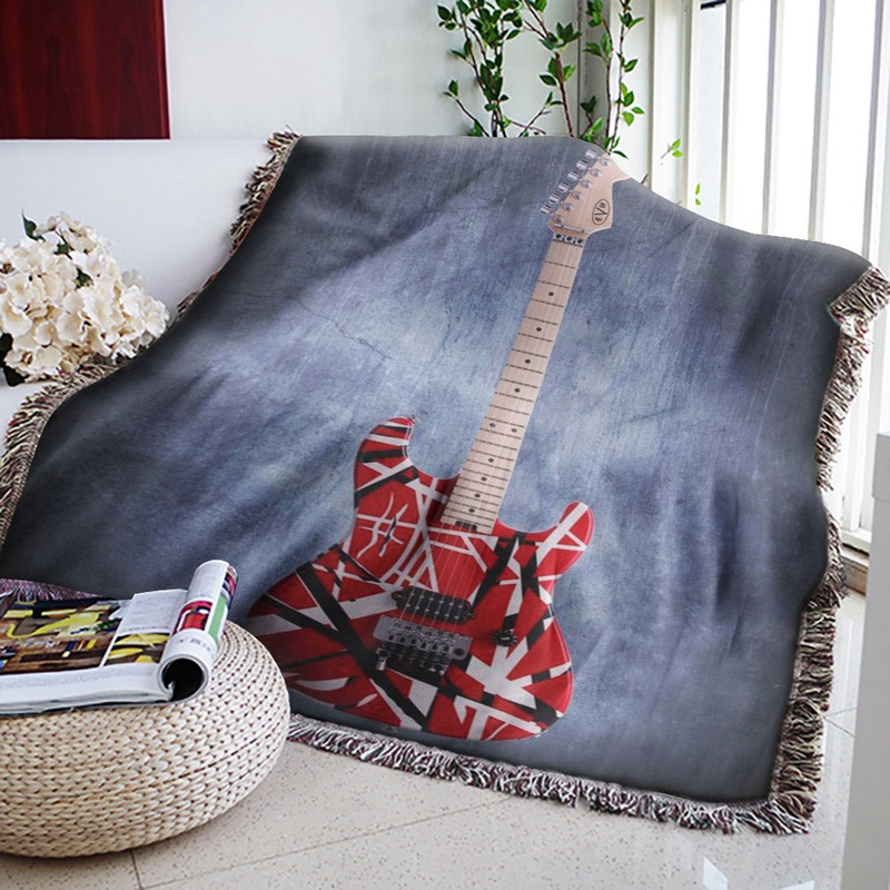Guitar HM0310096S Throw Blankets For Sofa