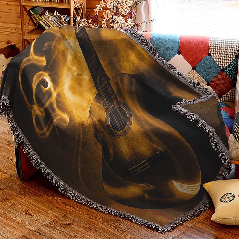 Guitar HM2409070S Throw Blankets For Sofa