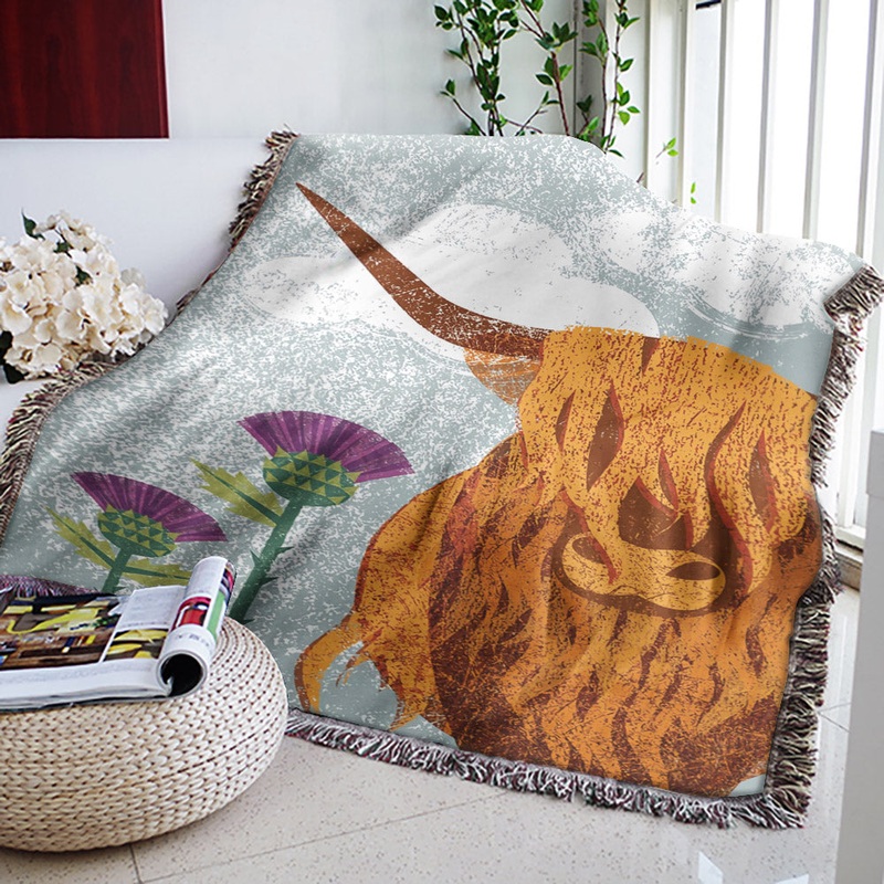 Highland Cow TN0310109S Throw Blankets For Sofa