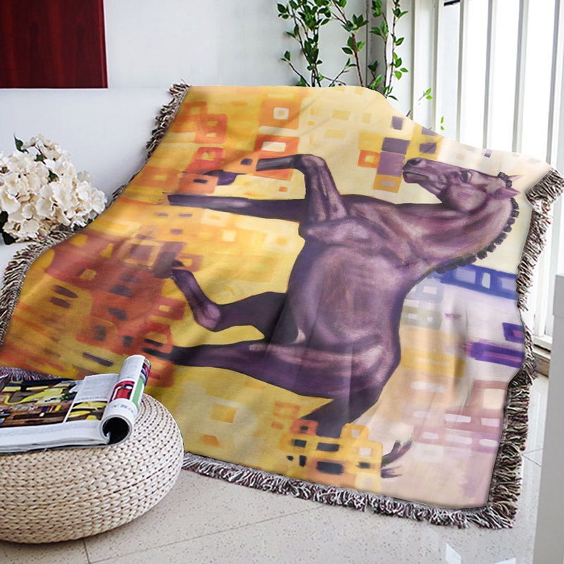 Horse HT1210153S Throw Blankets For Sofa