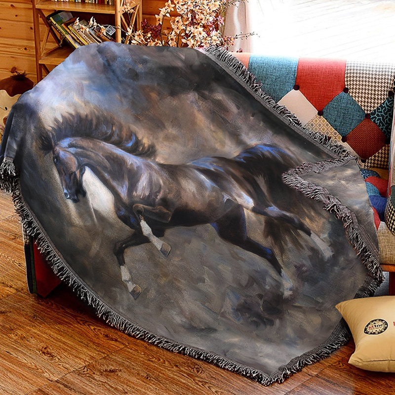 Horse TN0210078S Throw Blankets For Sofa