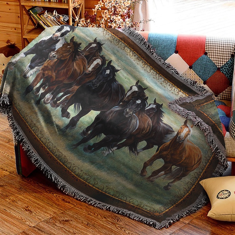 Horse TN0210080S Throw Blankets For Sofa