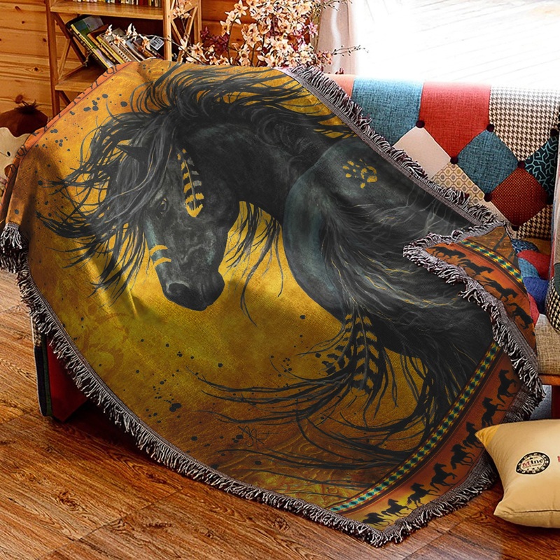 Horse TT2409084S Throw Blankets For Sofa