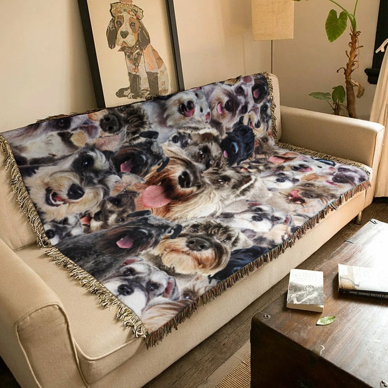 Miniature Schnauzer HM0110107S Throw Blankets For Sofa