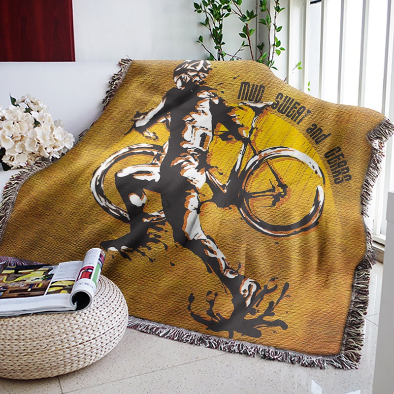 Mountain Bike HM1610115S Throw Blankets For Sofa