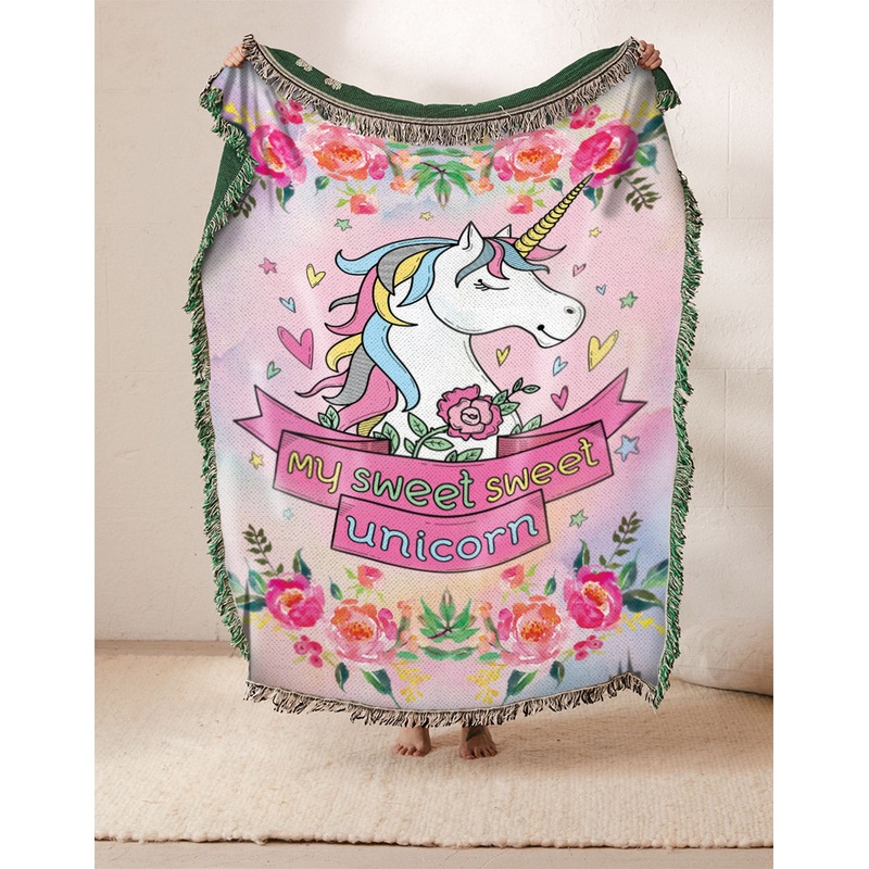 My Sweet Unicorn DN1010209S Throw Blankets For Sofa