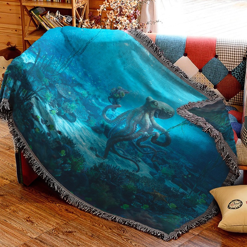 Octopus AA1710113S Throw Blankets For Sofa