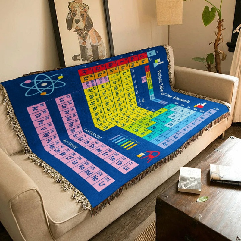 Periodic Table HN0110199S Throw Blankets For Sofa