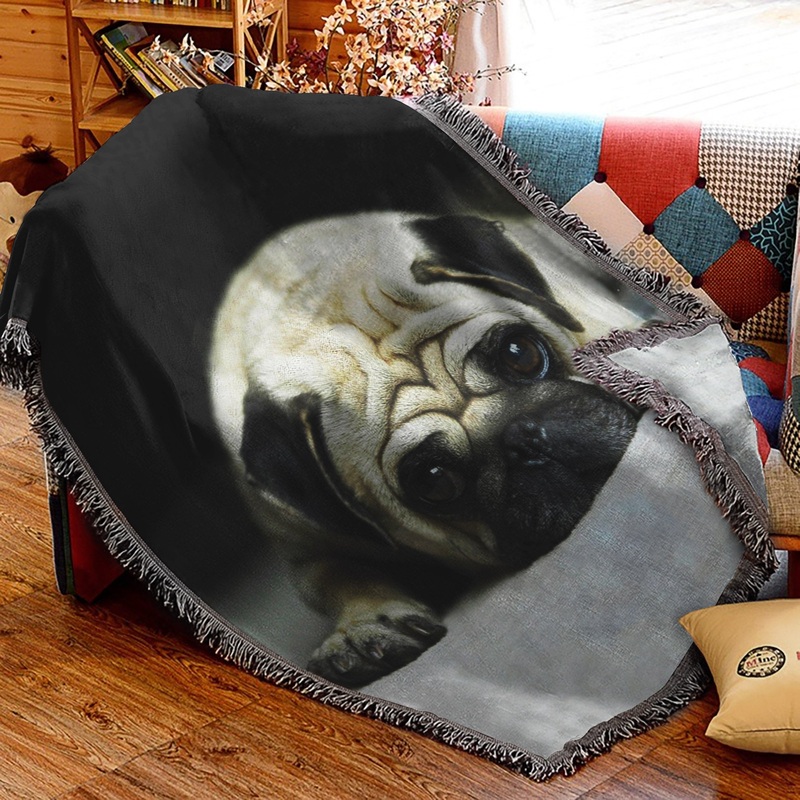 Pug HM3009113S Throw Blankets For Sofa