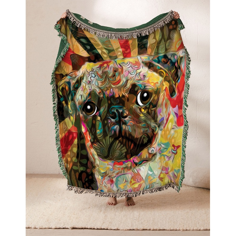 Pug ML0510228S Throw Blankets For Sofa