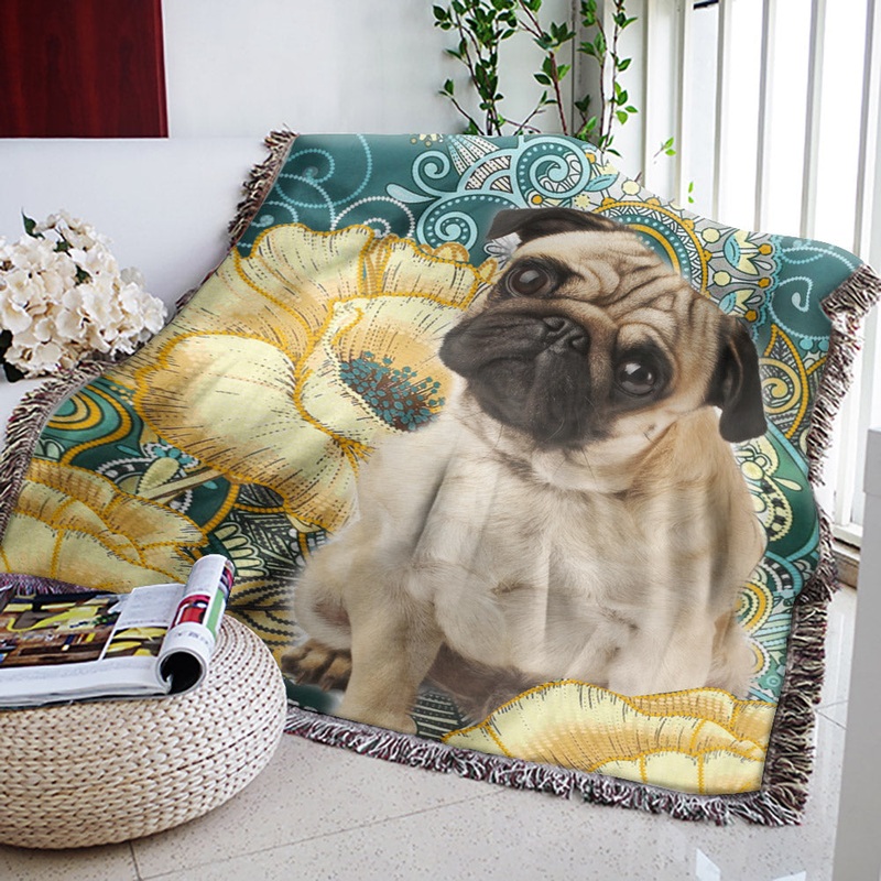Pug TL1510146S Throw Blankets For Sofa