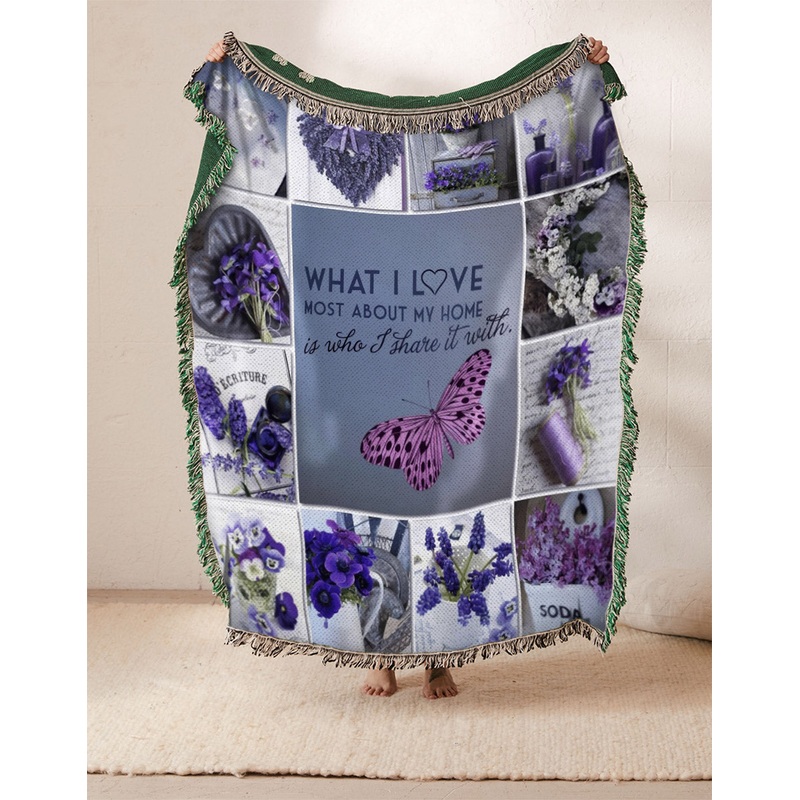 Purple NT1410210S Throw Blankets For Sofa