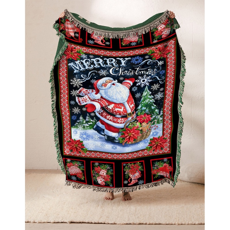 Santa Claus Christmas HN1710143S Throw Blankets For Sofa