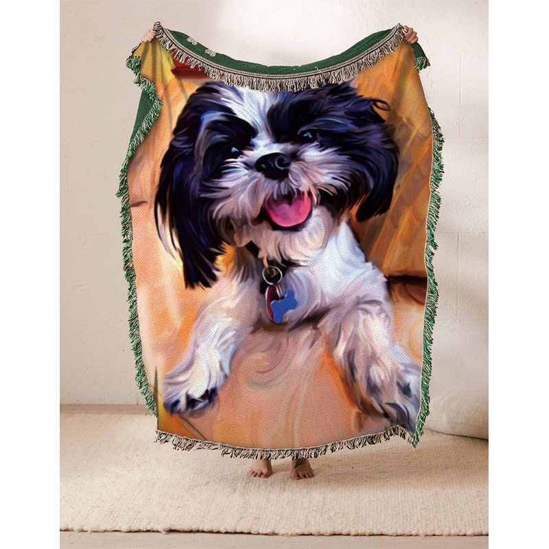 Shih Tzu ML1710150S Throw Blankets For Sofa
