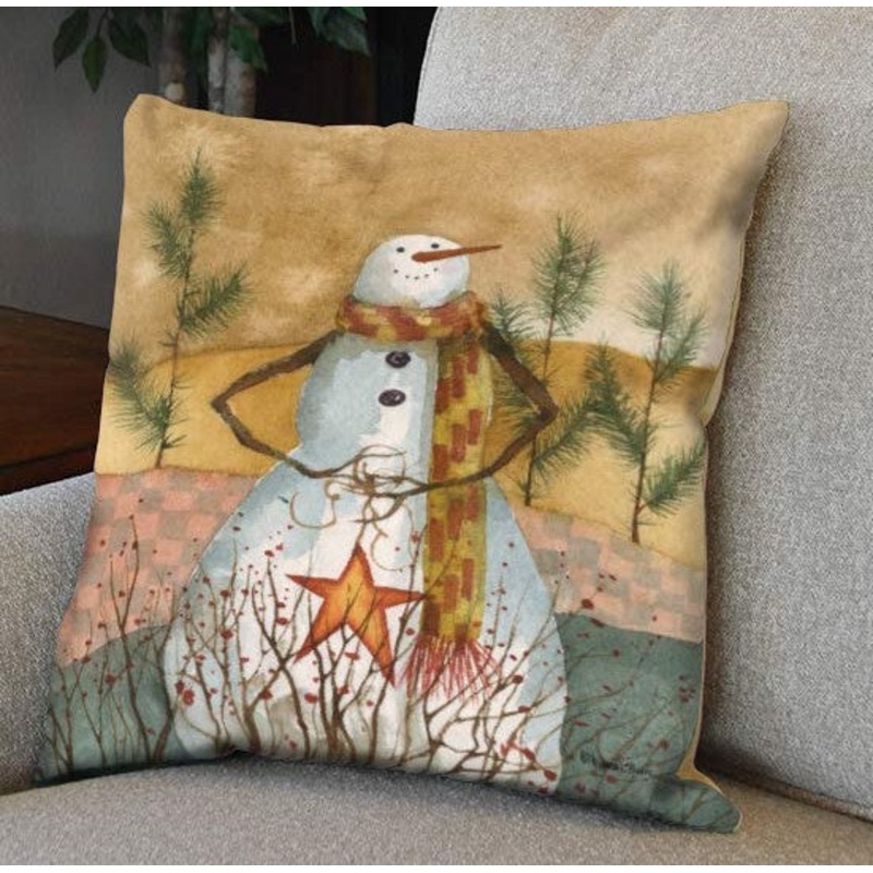 Americana Snowman CL02110009MDP Throw Pillow Covers