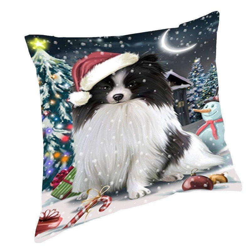 Christmas Pomeranian Dog CL18111981MDP Throw Pillow Covers