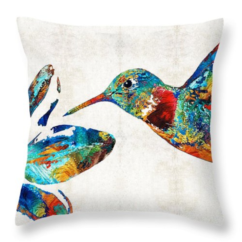 Colorful Hummingbird CLH18100236P Throw Pillow Covers