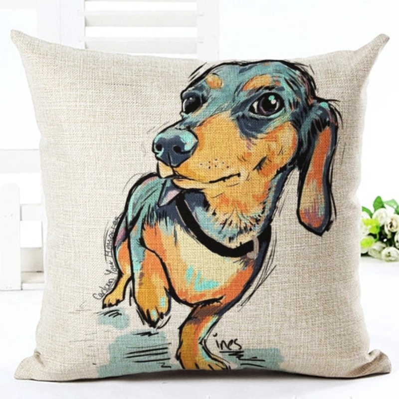 Dachshund Clube CLH2110108P Throw Pillow Covers