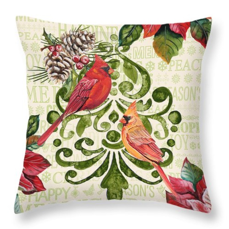 Holiday Cardinals CLH18100407P Throw Pillow Covers