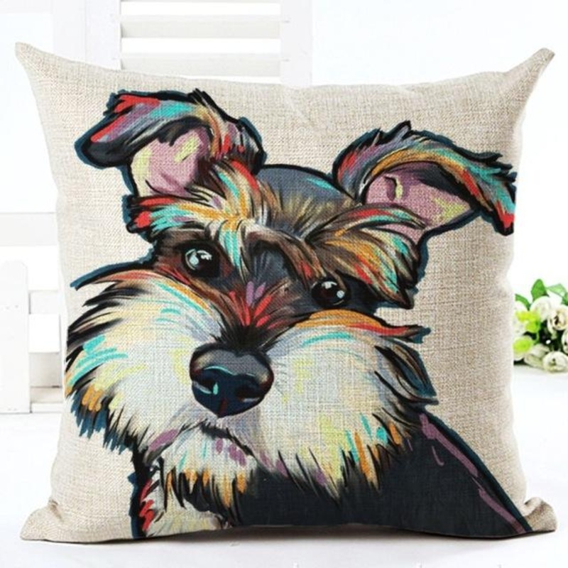 Miniature Schnauzer CL02110465MDP Throw Pillow Covers