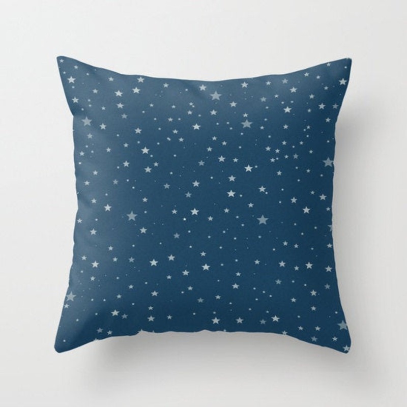 Navy Blue Stars CLH1510109P Throw Pillow Covers