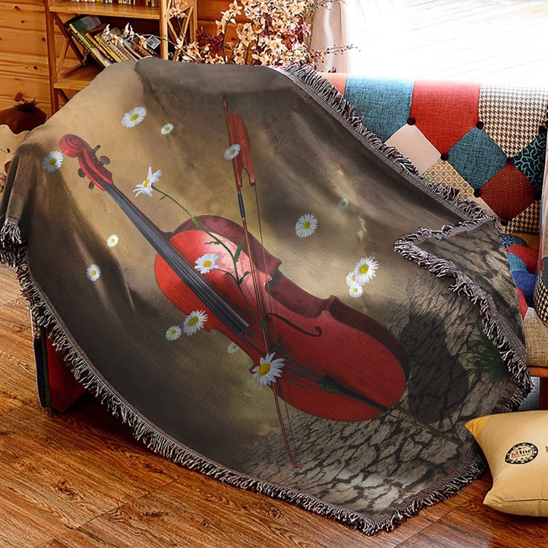 Violin TN230985S Throw Blankets For Sofa