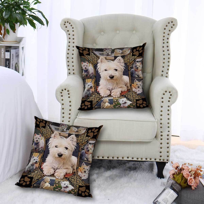 West Highland White Terrier Mystery CL09100118MDP Throw Pillow Covers