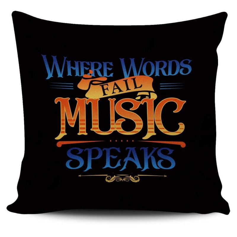 Where Words Fail Music Speaks CL14100240MDP Throw Pillow Covers