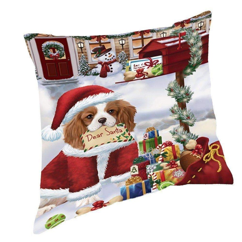 Cavalier King Charles Spaniel Dear Santa Letter Christmas Holiday Mailbox Dog CL18111205MDP Throw Pillow Covers