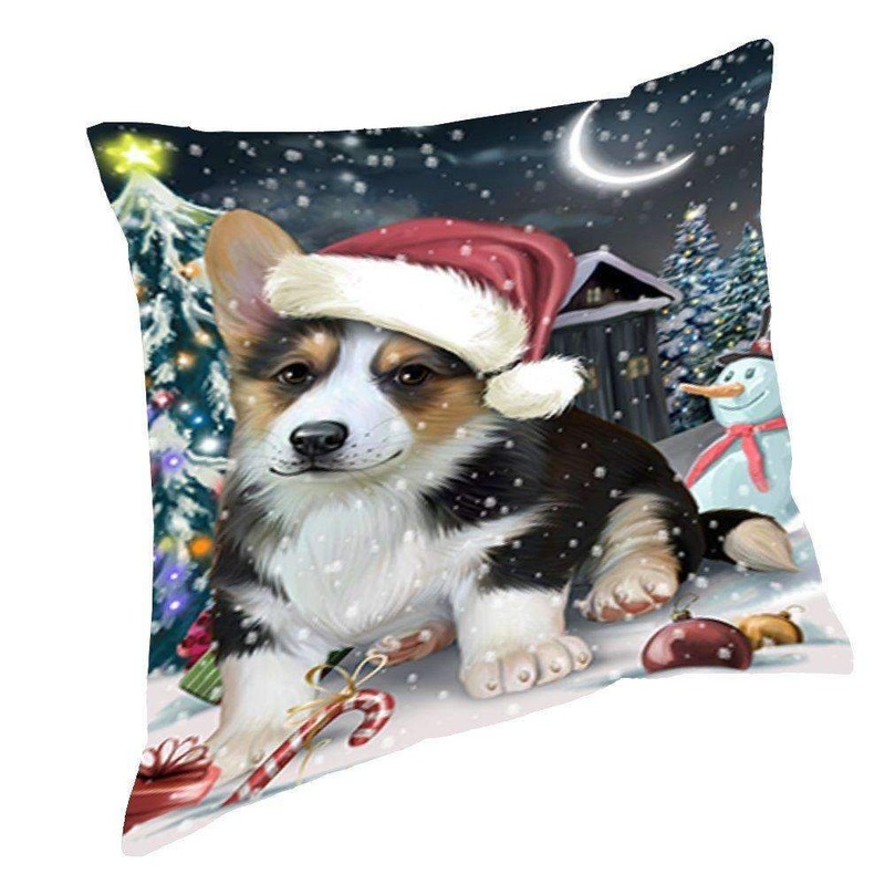 Christmas Corgi Dog CL18111916MDP Throw Pillow Covers