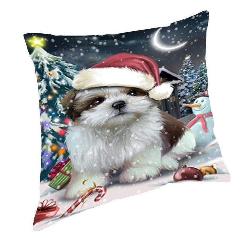 Christmas Shih Tzu Dog CL18112034MDP Throw Pillow Covers