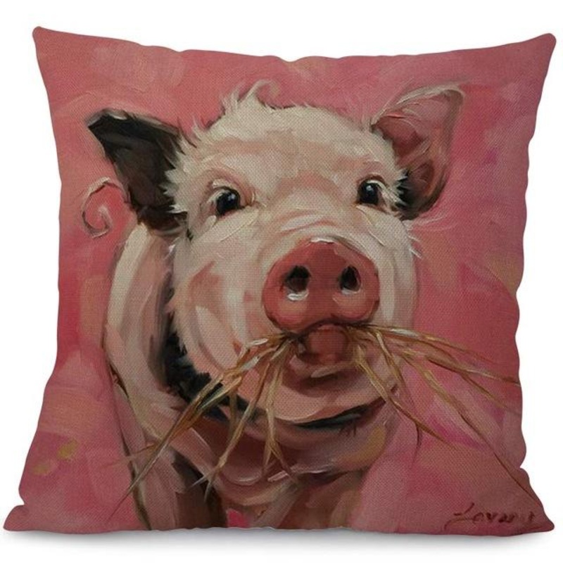 Cute Pig CLH2110092P Throw Pillow Covers