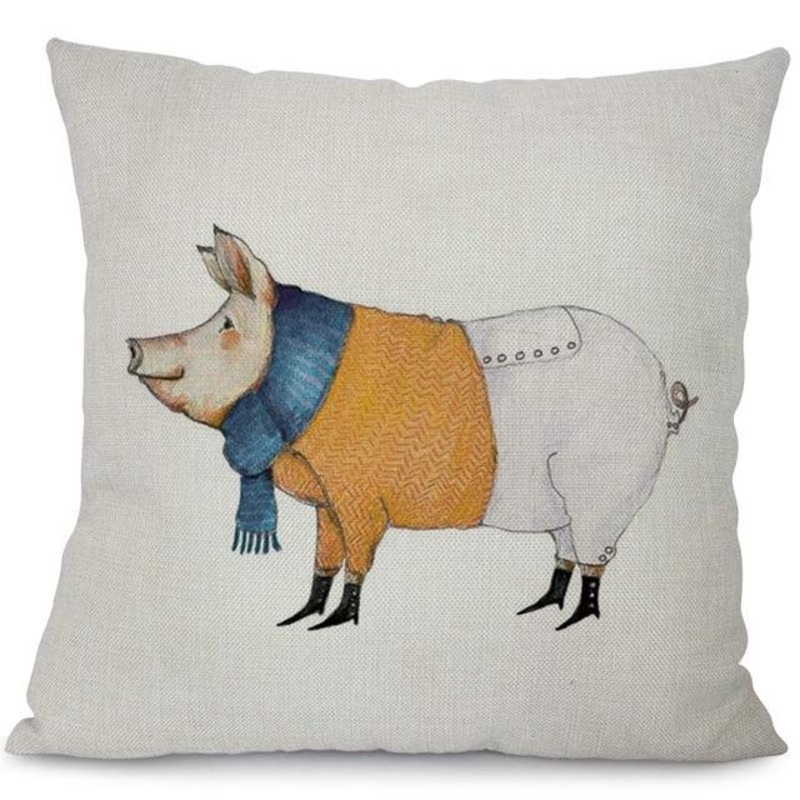 Cute Pig CLH2110107P Throw Pillow Covers
