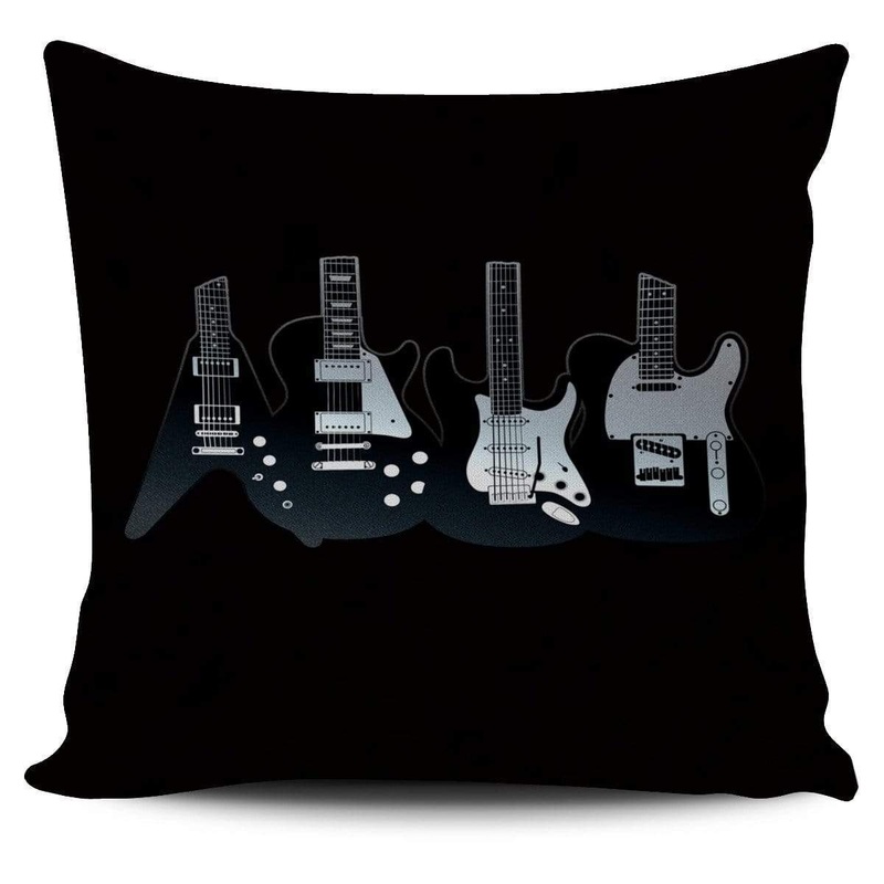 Famous Guitars CL14100047MDP Throw Pillow Covers