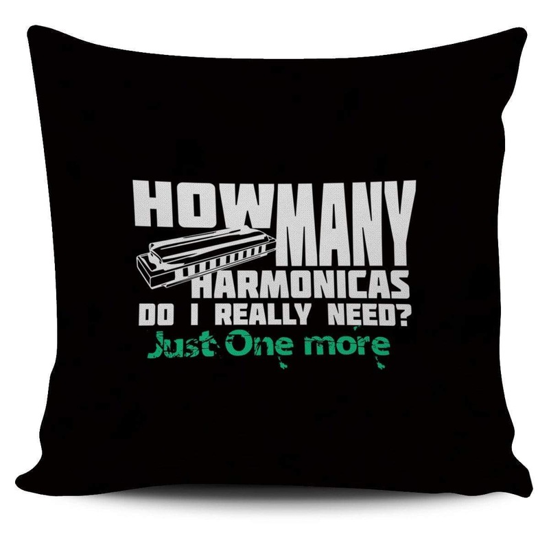 How Many Harmonicas Do I Really Need Just One More CL14100113MDP Throw Pillow Covers