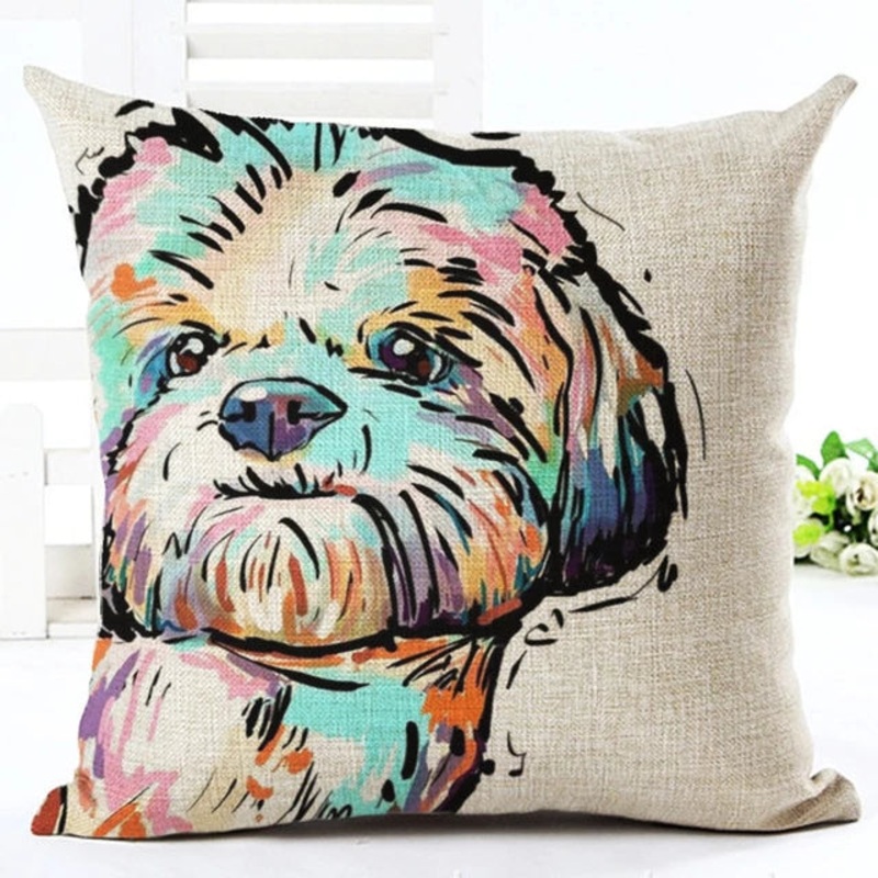Jumkim Shih Tzu Dog CLH2110178P Throw Pillow Covers