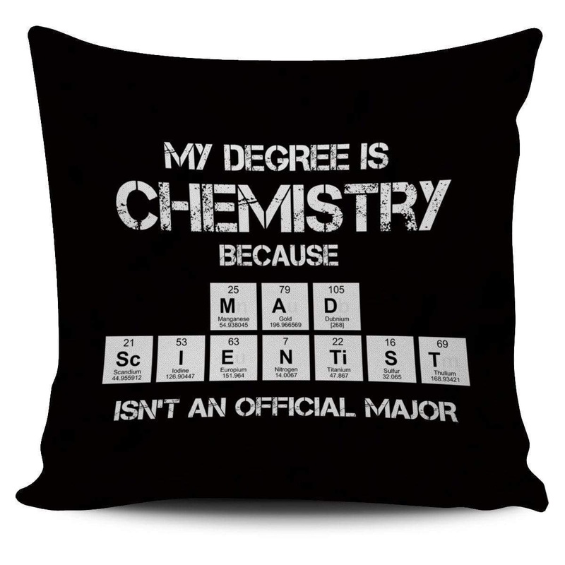 Mad Scientist Chemistry Major CL14100148MDP Throw Pillow Covers