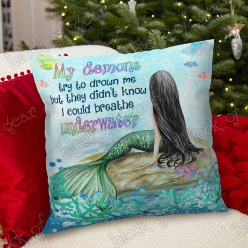Mermaid Queen Of The Sea CL02110462MDP Throw Pillow Covers