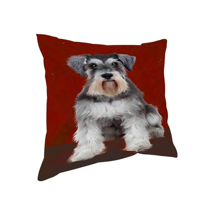 Miniature Schnauzer Dog CL18112573MDP Throw Pillow Covers