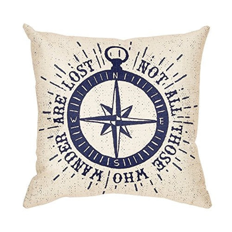 Nautical Compass CLP1510164P Throw Pillow Covers