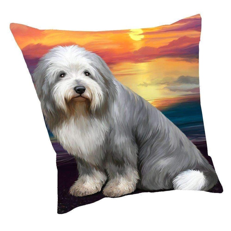 Old English Sheepdog Dog CL18112616MDP Throw Pillow Covers