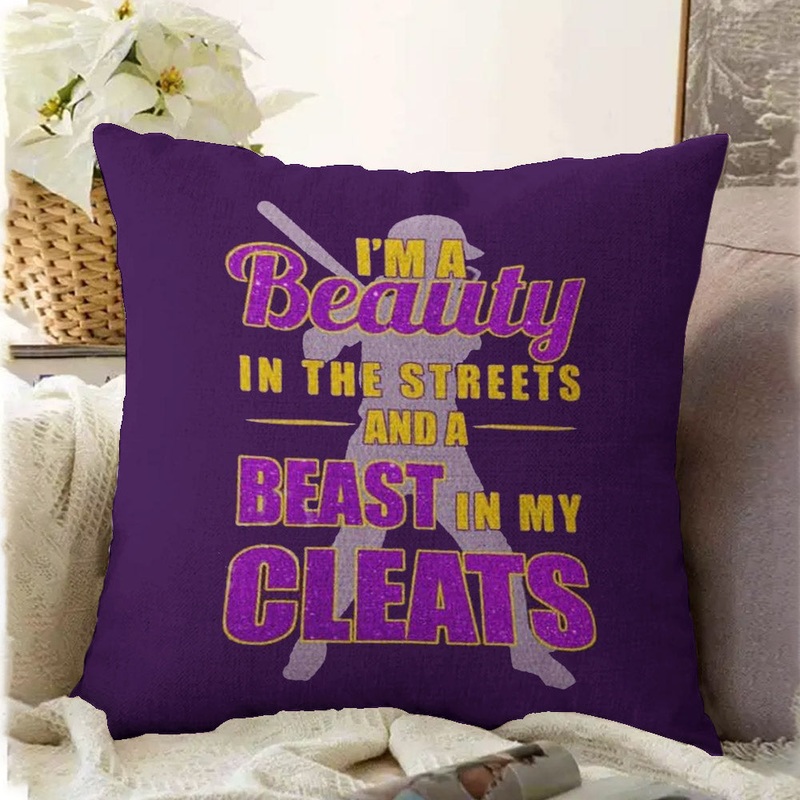 Softball CL15100117MDP Throw Pillow Covers