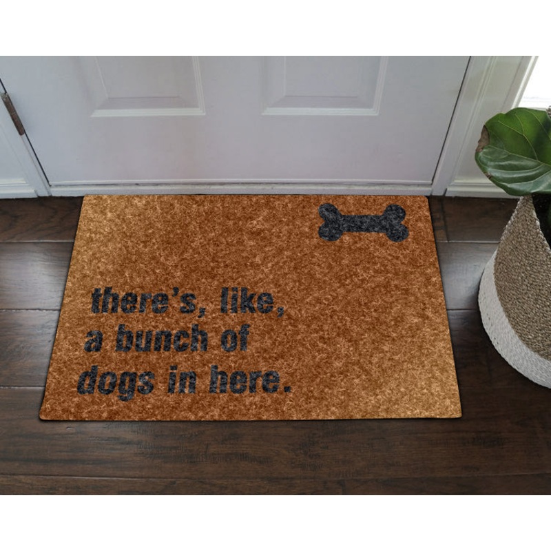 There like a bunch of dogs in here CLA1710015D Non-slip Door mats