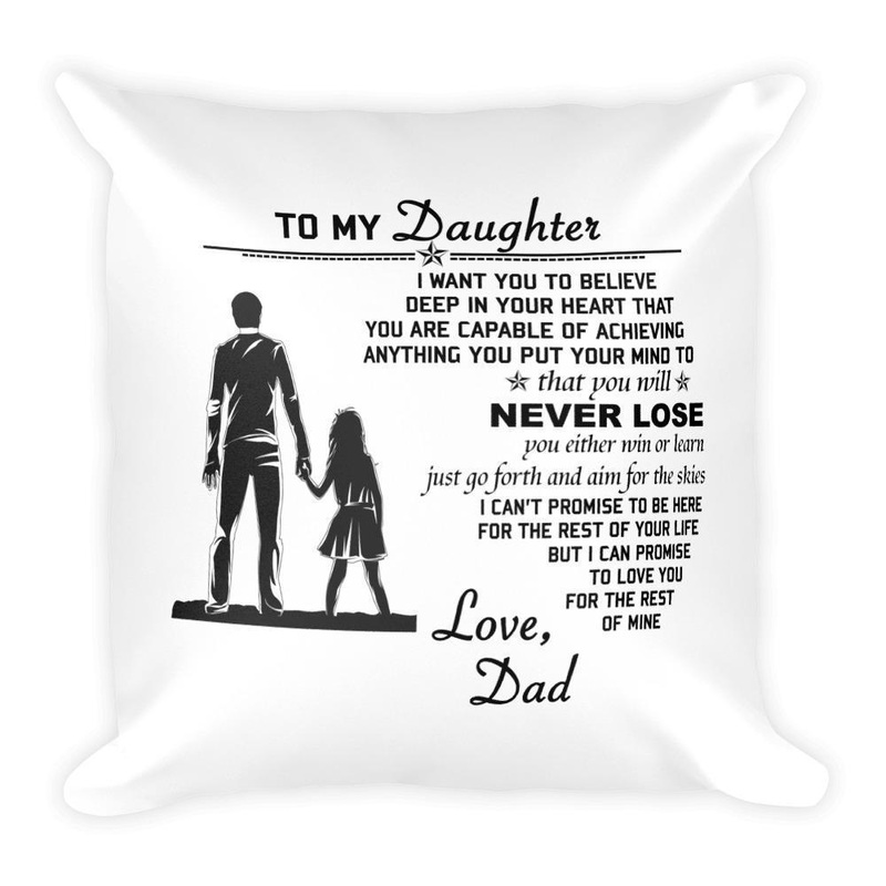 To My Daughter Dad CL02110764MDP Throw Pillow Covers