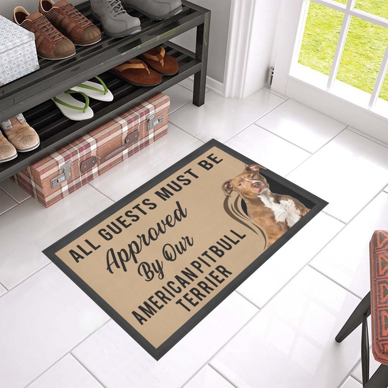 American Pitbull Terrier CL09100011MDD Non-slip Door mats